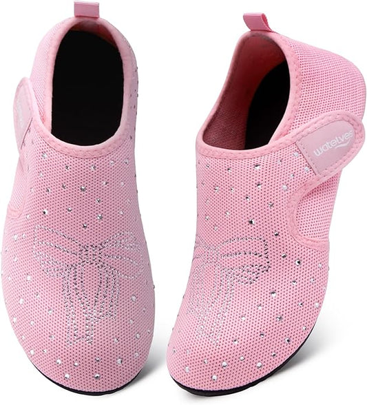 WateLves Water Shoes for Women Men Swim Beach Aqua Socks House Slippers Quick Dry Barefoot Travel Shoes with Adjustable Magic Tape for Pool Diving Boating Yoga