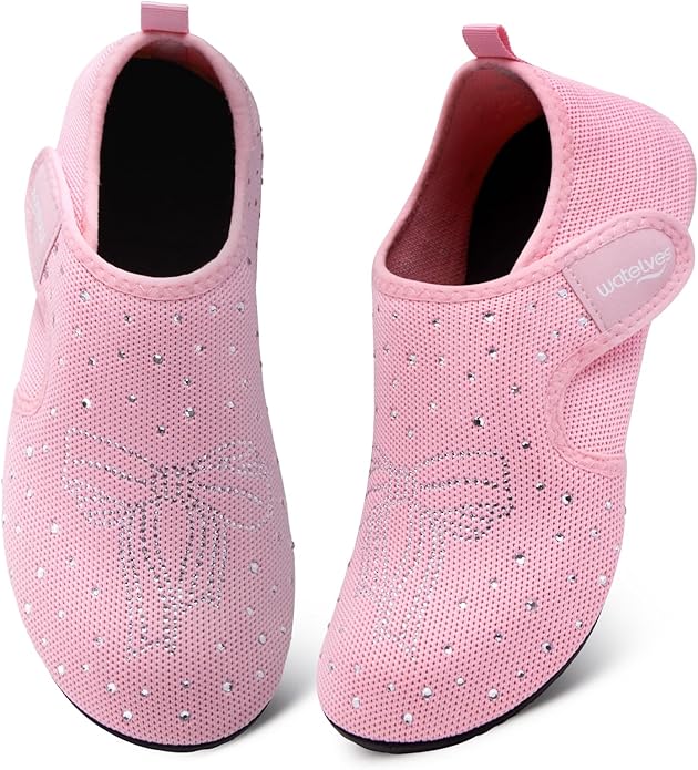 WateLves Water Shoes for Women Men Swim Beach Aqua Socks House Slippers Quick Dry Barefoot Travel Shoes with Adjustable Magic Tape for Pool Diving Boating Yoga