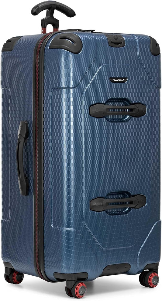 Traveler's Choice Maxporter II Polycarbonate Hardside Trunk with Spinner Wheels, Navy, 31-Inch Trunk