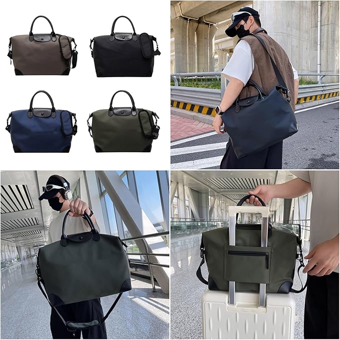 Large Capacity Travel Gym Bag Practical Oxford Fabric with Multiple Compartments Waterproof Lining for Fitness Enthusias