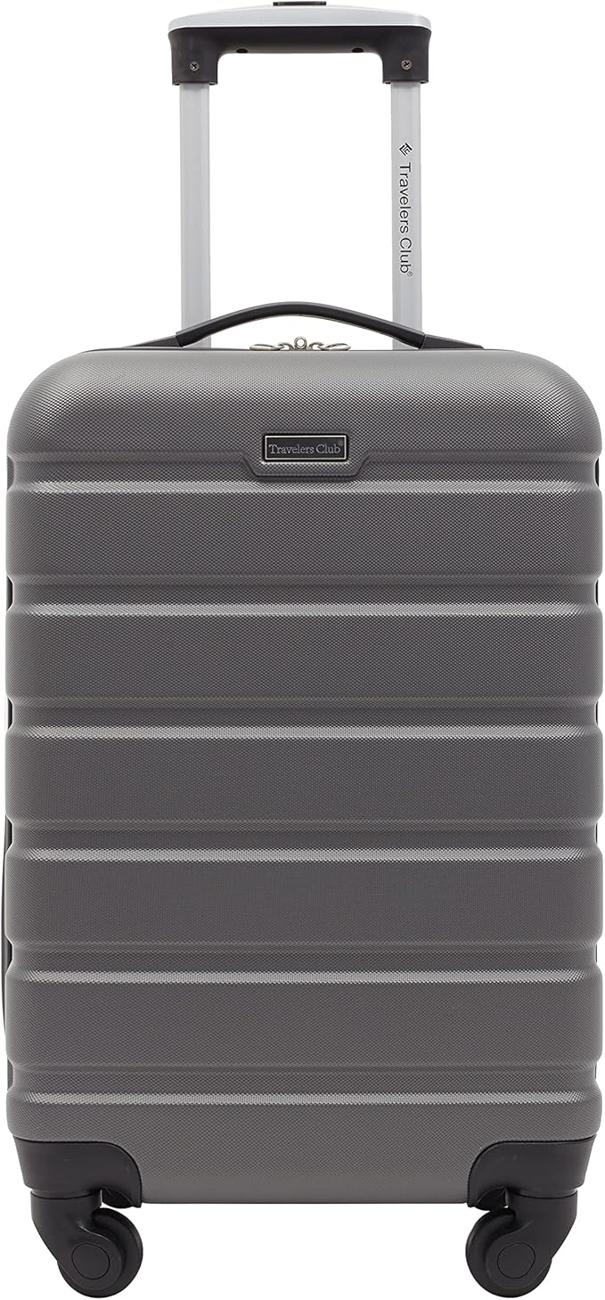 Travelers Club Harper Luggage, Charcoal, 2 Piece Set