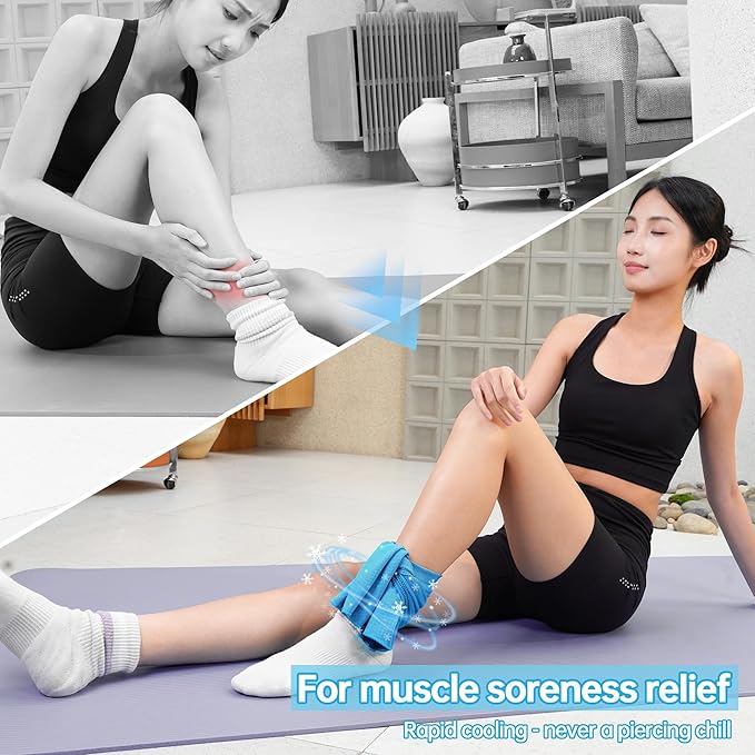 Dual-Action Cooling Neck Wraps, 37”x12” Cooling Towel + 220g Gel Sheet, Neck Coolers for Hot Weather, Ice Pack, Washable Gym Towel
