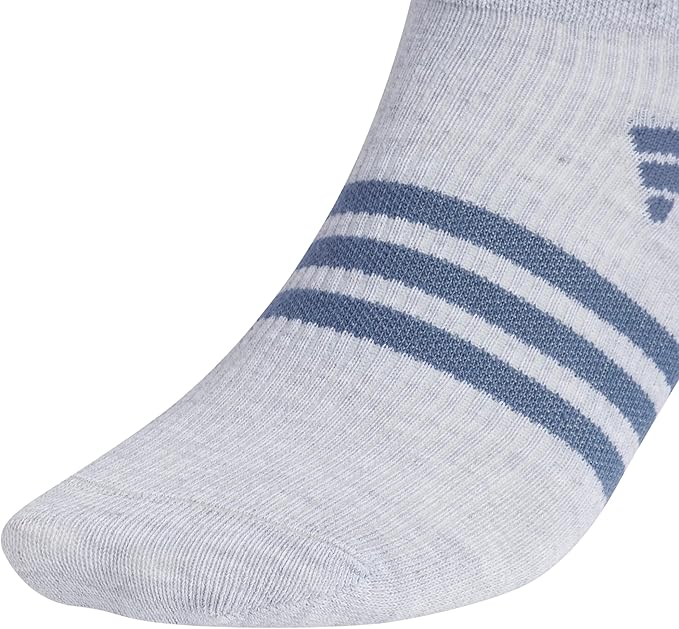 adidas Men's Superlite No Show Socks (6 Pairs) Lightweight & Breathable