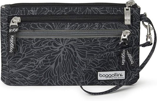Baggallini Anti-theft RFID Currency Organizer 8"x4.25" Travel Accessory Passport Holder Money Belt Wallet w/Card Slots