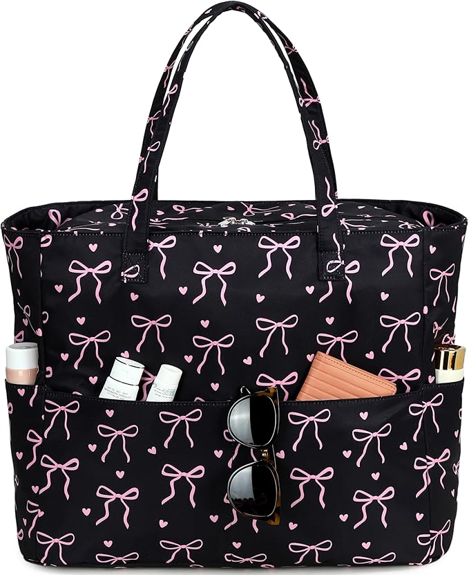 LEDAOU Large Beach Bag Women Waterproof Sandproof Zipper Beach Tote Pool Bag for Swim Gym Grocery Travel with Wet Pocket | Waterproof, Sandproof, Zipper, Pool, Gym, Grocery