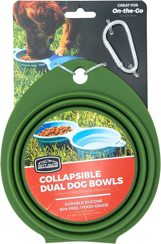 Hitt Brands Collapsible Dog Bowl – Portable Foldable Silicone Pet Water & Food Bowl, Expandable Travel Dog Bowls for Hiking, Camping, Walking & Puppy Essentials