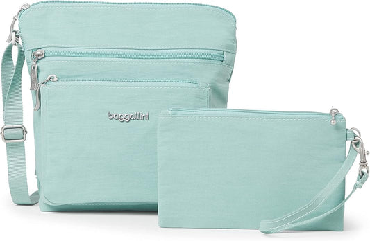 Baggallini Pocket Crossbody Bags for Women 8x8 Small Lightweight Durable Water-resistant Travel Purse W/Rfid