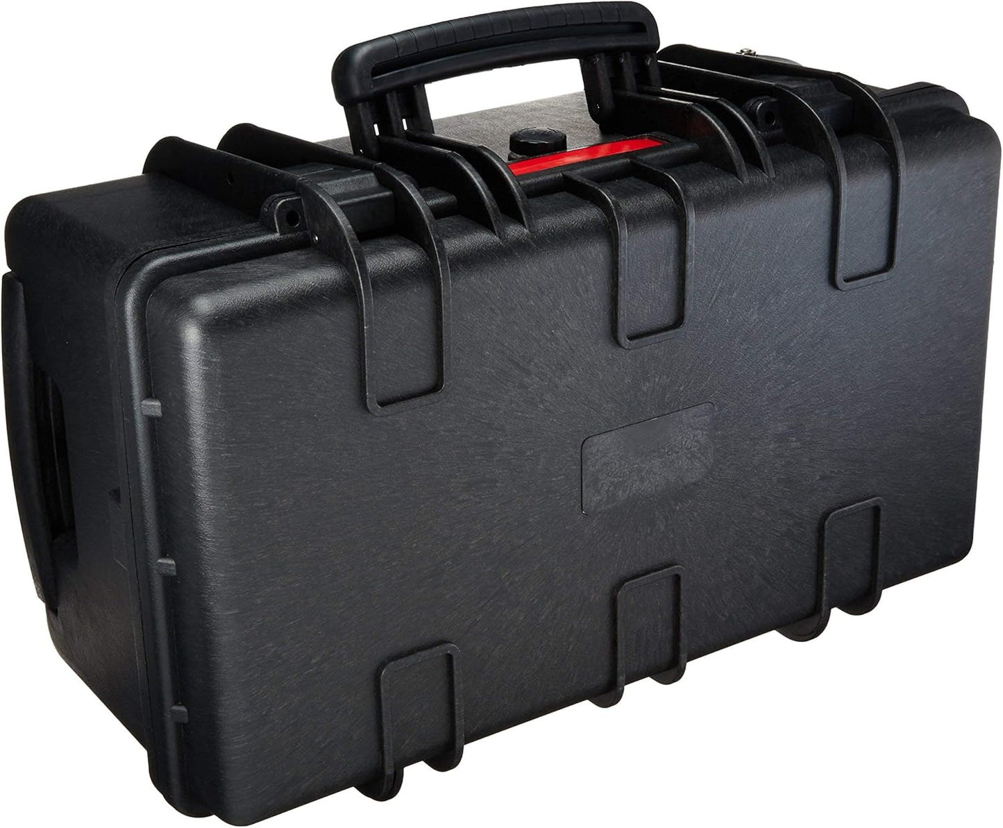 Amazon Basics Hard Camera Case with Wheels, Large, Black, Solid, 22"L x 14"W x 9.8"H