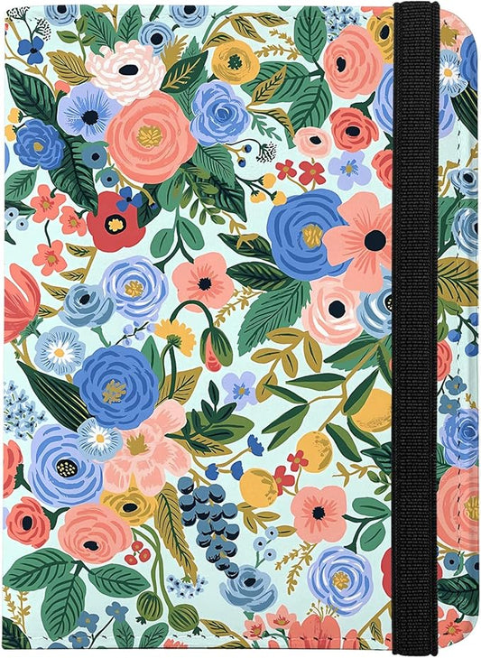 Cute Passport Holder and Holder Combo Passport Cover with RFID Blocking Women Men Compatible Wallet Credit Card Protector(Color Flowers,Floral)