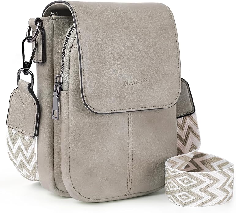 TANTOMI Small Crossbody Bags for Women, Small Purses with Card Slots Phone Purse Wide Adjustable Strap