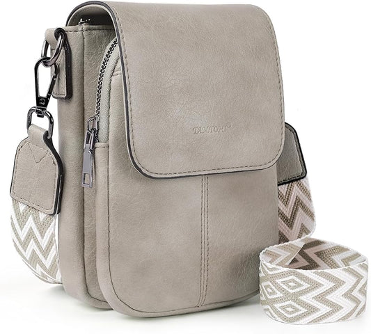 TANTOMI Small Crossbody Bags for Women, Small Purses with Card Slots Phone Purse Wide Adjustable Strap