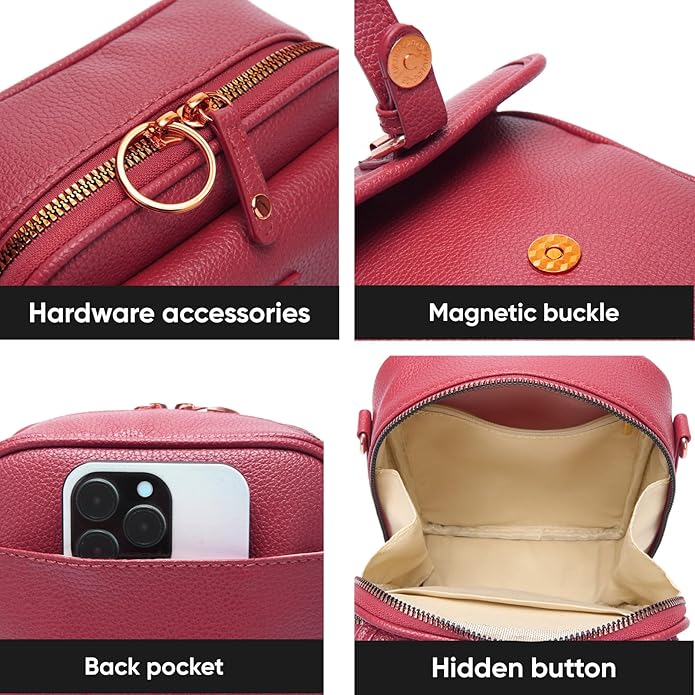 1060 Crossbody Bags for Women Anti-Theft Vegan Purse with Card Slots, Travel Shoulder Bag, Waterproof Crossbody Purse