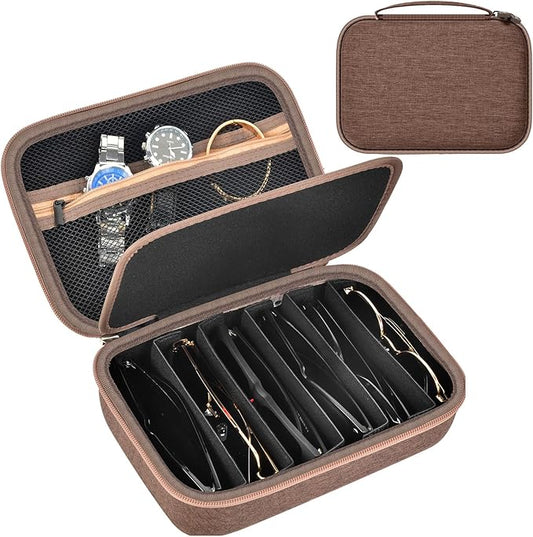 Travel Sunglass Organizer Case for Quay Polarized Sunglasses Men Women, Trendy Glasses Storage Box (Bag Only)