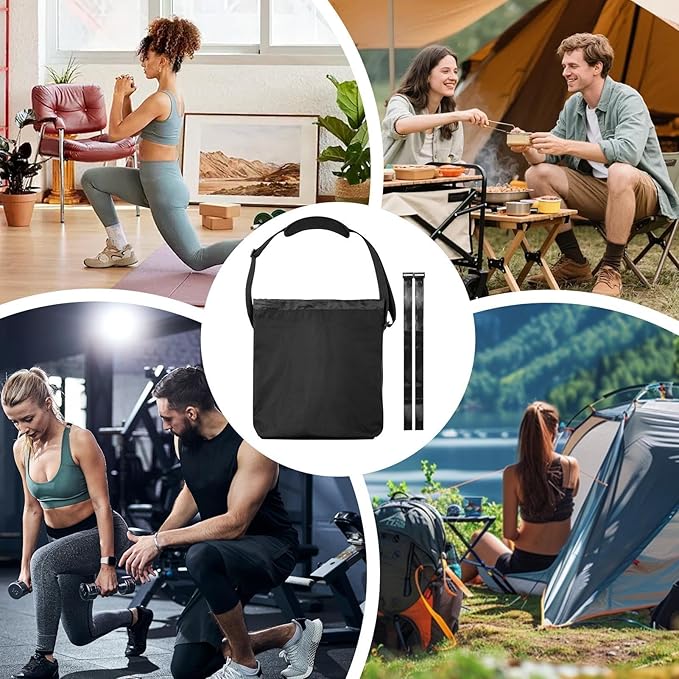 Dumbbell Carrying Bag 36.8x31x16cm, Nylon Sports Gym Duffel - Adjustable Strap Fitness Bag | for Workout, Training, Swimming, Camping Usage