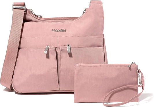 Baggallini Crossbody Travel Bag 11x8.5 Lightweight Water-resistant Nylon Handbag