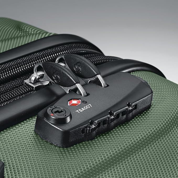 Samsonite Omni PC Hardside Expandable Luggage with Spinner Wheels, Carry-On 20-Inch, Army Green
