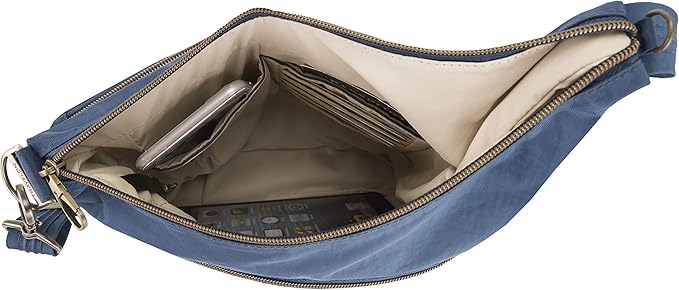 Travelon Anti-Theft Signature 3 Compartment Crossbody Bag