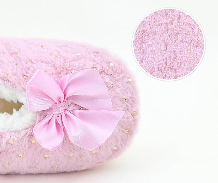 Panda Bros Slipper Socks for Women Grippers, Fuzzy Cozy Fleece Slipper Socks, Soft, Warm House Slippers