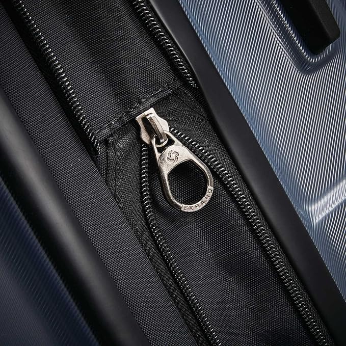 Samsonite Centric Hardside Expandable Luggage with Spinner Wheels, Blue Slate, Checked-Large 28-Inch