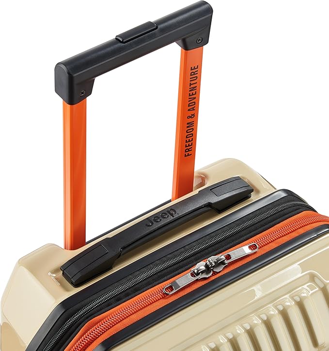 Jeep JH003B Hardside Expandable Luggage with Two Wheels, Warm Sand, Carry-On 21 Inch