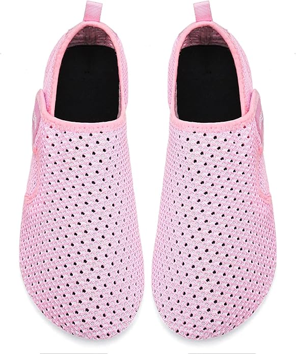 WateLves Water Shoes for Women Men Swim Beach Aqua Socks Quick Dry Barefoot House Slippers Travel Shoes with Adjustable Magic Tape for Pool Diving Boating Yoga Surf