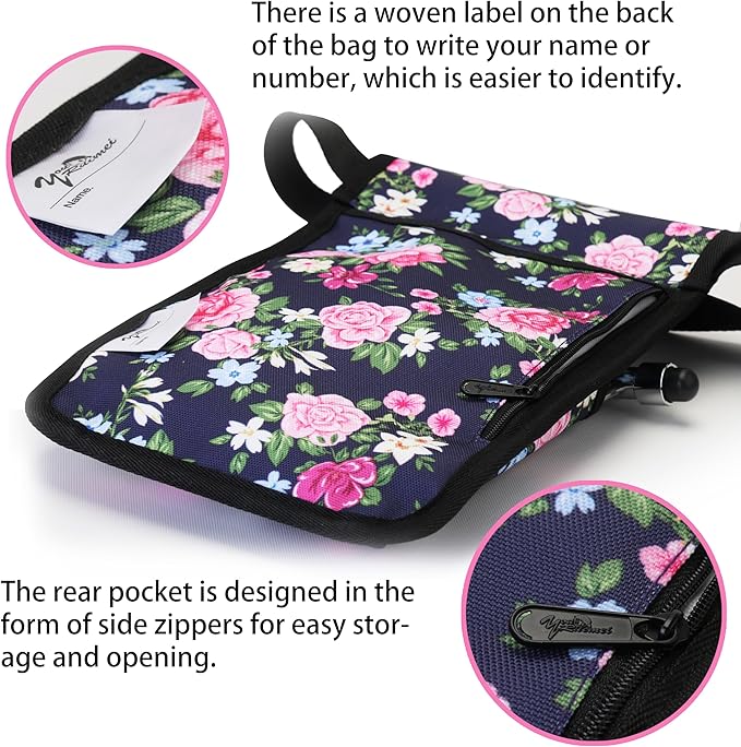 Nurse fanny pack Nurse Fanny Pack for Work Kit Practical Waist Bag for Nurses Fanny Pack for Basics Nurse Utility Belt Organizer Bag (YR-HS-S-MuDan)