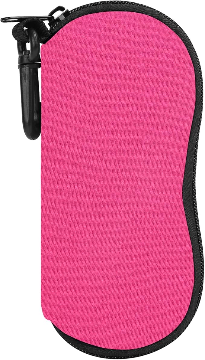 MoKo Sunglasses Soft Case Ultra Light Neoprene Zipper Eyeglass Case for Men Women