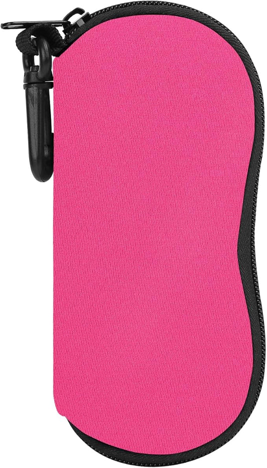 MoKo Sunglasses Soft Case Ultra Light Neoprene Zipper Eyeglass Case for Men Women