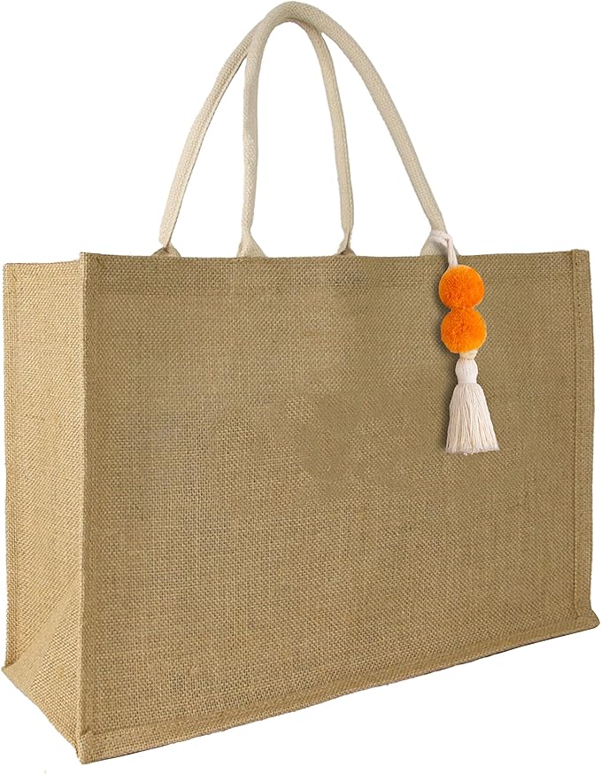 Hibala Woven Large Beach Bag Straw Beach Tote Handmade Weaving Shoulder Tassel Bag Handbag