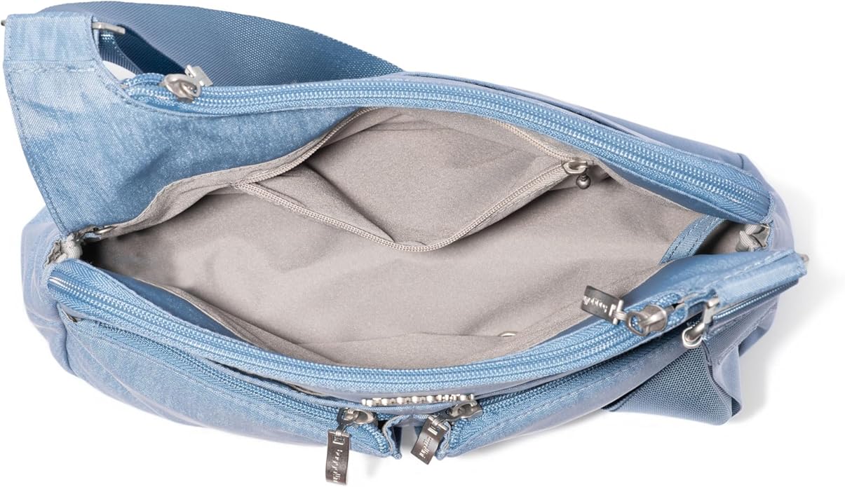 Baggallini Crossbody Travel Bag 11x8.5 Lightweight Water-resistant Nylon Handbag