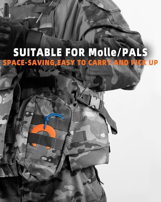 Door Jam, First Responder Door Stop for Law Enforcement, Police, Emergency Medical Services, Tactical Door with Nylon Paracord Attachments for Easy Grab Access, Molle/PALS Compatible(3 Pack)