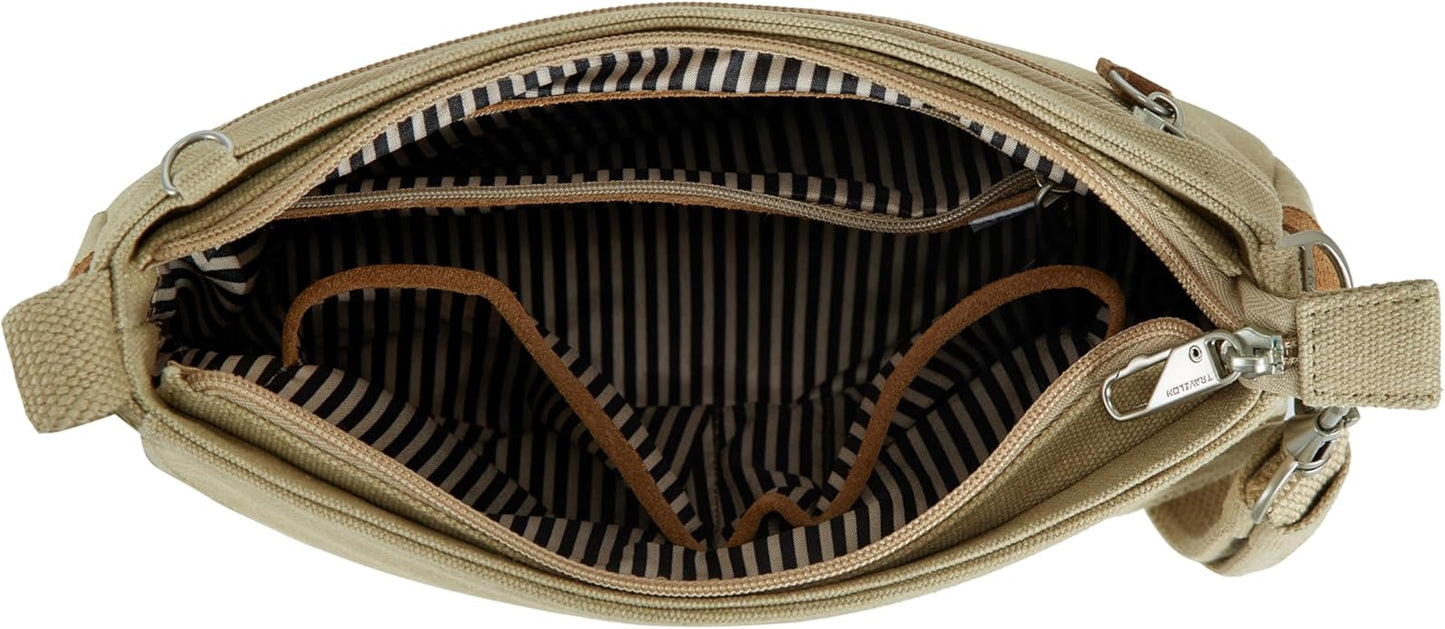 Travelon Anti-Theft Heritage Saddle Crossbody | Anti-Theft