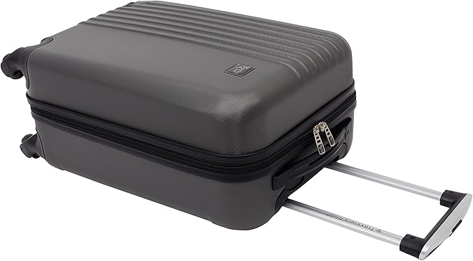 Travelers Club Cosmo Luggage, Charcoal Grey-2 Piece Set (28"/20")