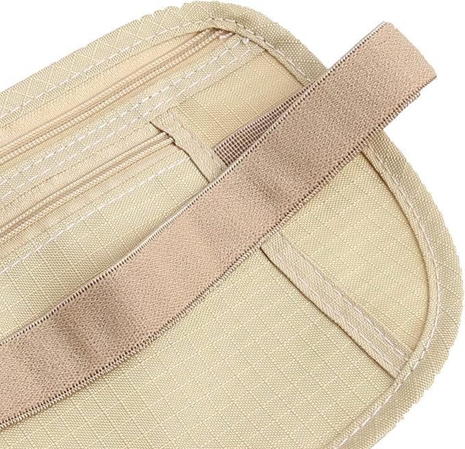 Upgraded Money Belt for Travel Hidden RFID Security Pouch Anti-Theft Passport Fanny Pack for Men & Women Present Gift money pouches for cash small travel money pouch under clothes for men