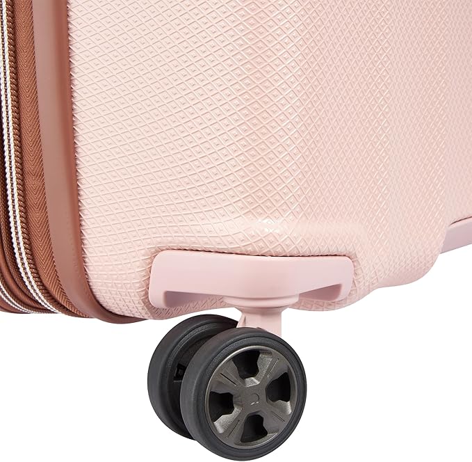DELSEY PARIS Carrousel Hardside Expandable Luggage with Spinner Wheels, Pink, Carry-on 21 Inch