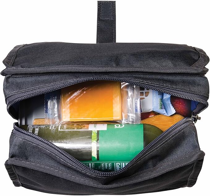 PackIt Freezable Lunch Bag, City Charcoal, Built with EcoFreeze Technology, Foldable, Reusable, Zip and Fold Closure with Buckle Handle, Designed for Work Lunches and Fresh Lunch On the Go
