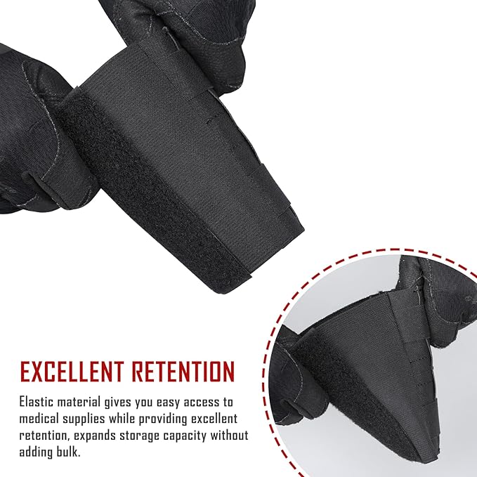 LIVANS Molle IFAK Micro Trauma Pouch, Tactical First Aid Belt IFAK Bag Medical EMT Emergency Survival Med Pouch Small EDC Portable Pack with Tourniquet Hammock for Duty Belt Vest Hunting