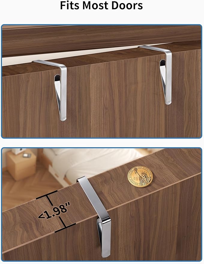 JARLINK Over the Door Organizer Storage, 5 shelf Hanging Organizer with 5 Large Capacity Pockets, Anti Tilt 44 lb Load Behind Door Storage for Bedroom, Bathroom, Pantry, Nursery, (Black) | Anti Tilt, 44 lb Load, Behind Door Storage