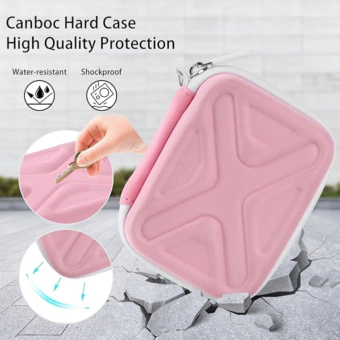 Digital Camera Case for AbergBest 21 Mega Pixels 2.7" LCD Rechargeable HD/Kodak Pixpro/Canon PowerShot ELPH 180/190/Sony DSCW800/DSCW830 Cameras, Travel Carrying Protective Case for Camera- Pink