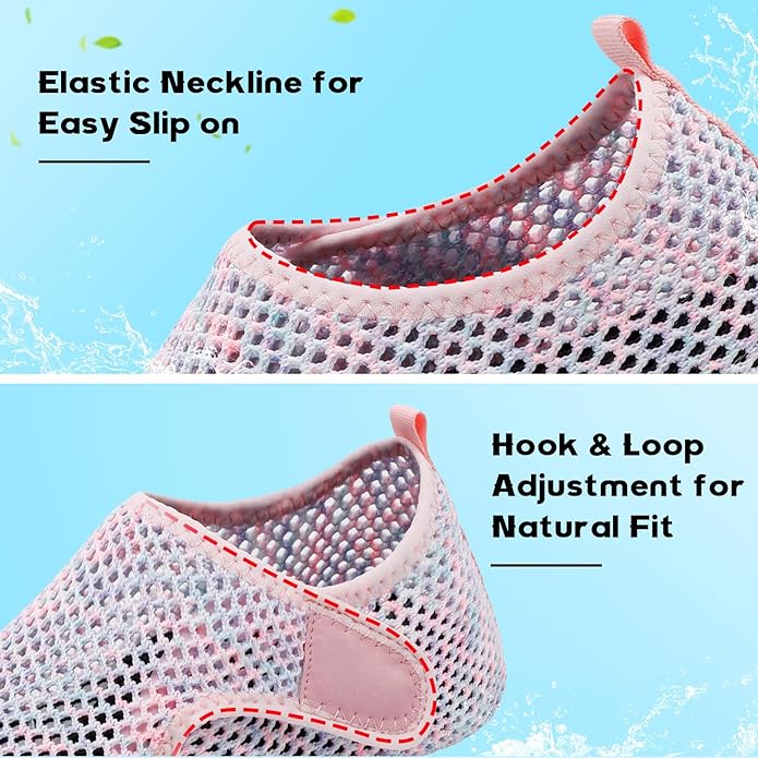 Scurtain Barefoot Water Shoes for Women Men Beach Swim Aqua Socks Summer Quick-Dry Sandals Slippers