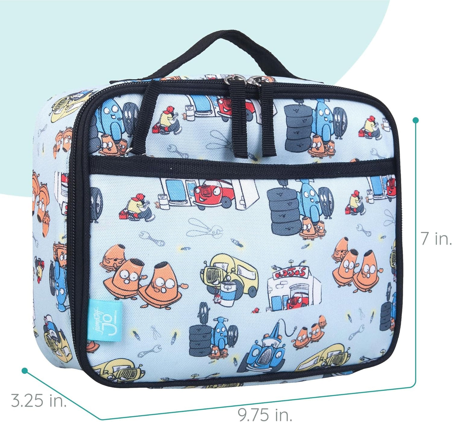 Wildkin JumpOff Jo Insulated Lunch Box – Durable, Reusable for Kids – Jo's Garage