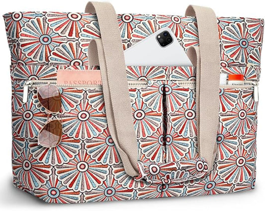 HUANLANG Large Beach Bags for Women Pool Bag with Zipper, Waterproof Sandproof Beach Tote Travel Bag with Wet Pocket | Waterproof, Large capacity, Dry/wet separation, Durable fabric, Cooling function, sandproof