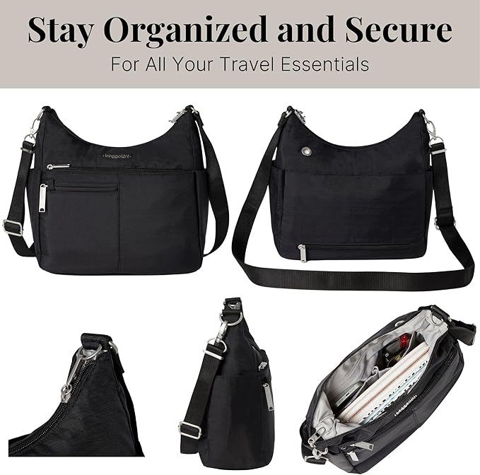 Baggallini Women's Securtex Anti-theft Free Time Crossbody Bag | Securtex, Anti-Theft