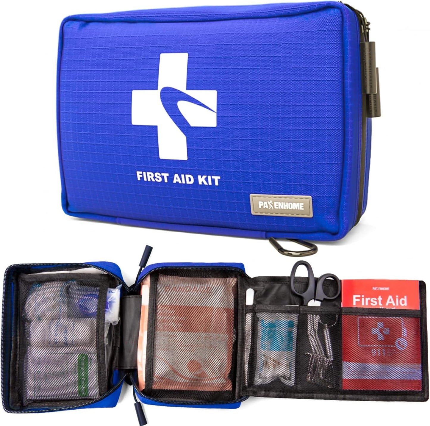 300 PCS First Aid Kit for Home, Car, Travel, Camping, Hiking, Truck, Office, Businesses, Sports & Outdoor, Premium Waterproof Compact Trauma Medical Kits for Any Emergencies