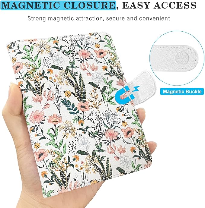 Passport Holder for Trave, RFID Blocking Leather Passport Cover, Combo with Credit Card Slot and Boarding Pass Slot Combo for Women Men