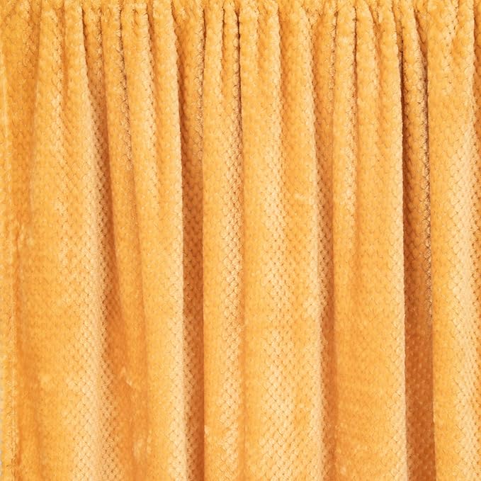 Fuzzy Throw Blanket, Plush Fleece Blankets for Adults, Toddler, Boys and Girls, Warm Soft Blankets and Throws for Bed, Couch, Sofa, Travel and Outdoor, Camping (Throw(50"x70"), L-Banana)