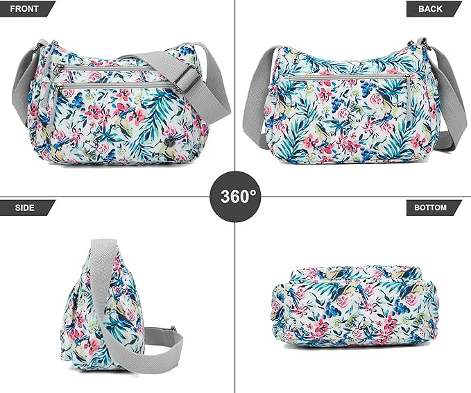 Casual Crossbody Bag with Anti Theft Pocket - Women Lightweight Water-Resistant Purse Bag