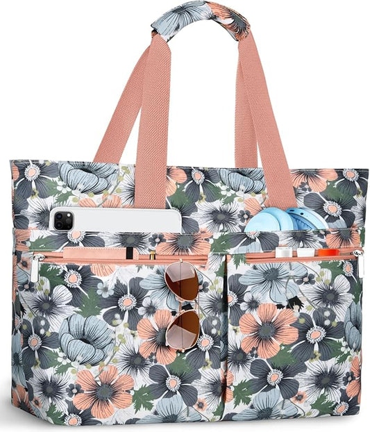 HUANLANG Large Beach Bags for Women Pool Bag with Zipper, Waterproof Sandproof Beach Tote Travel Bag with Wet Pocket | Waterproof, Large capacity, Dry/wet separation, Cooling function, Durable fabric, sandproof