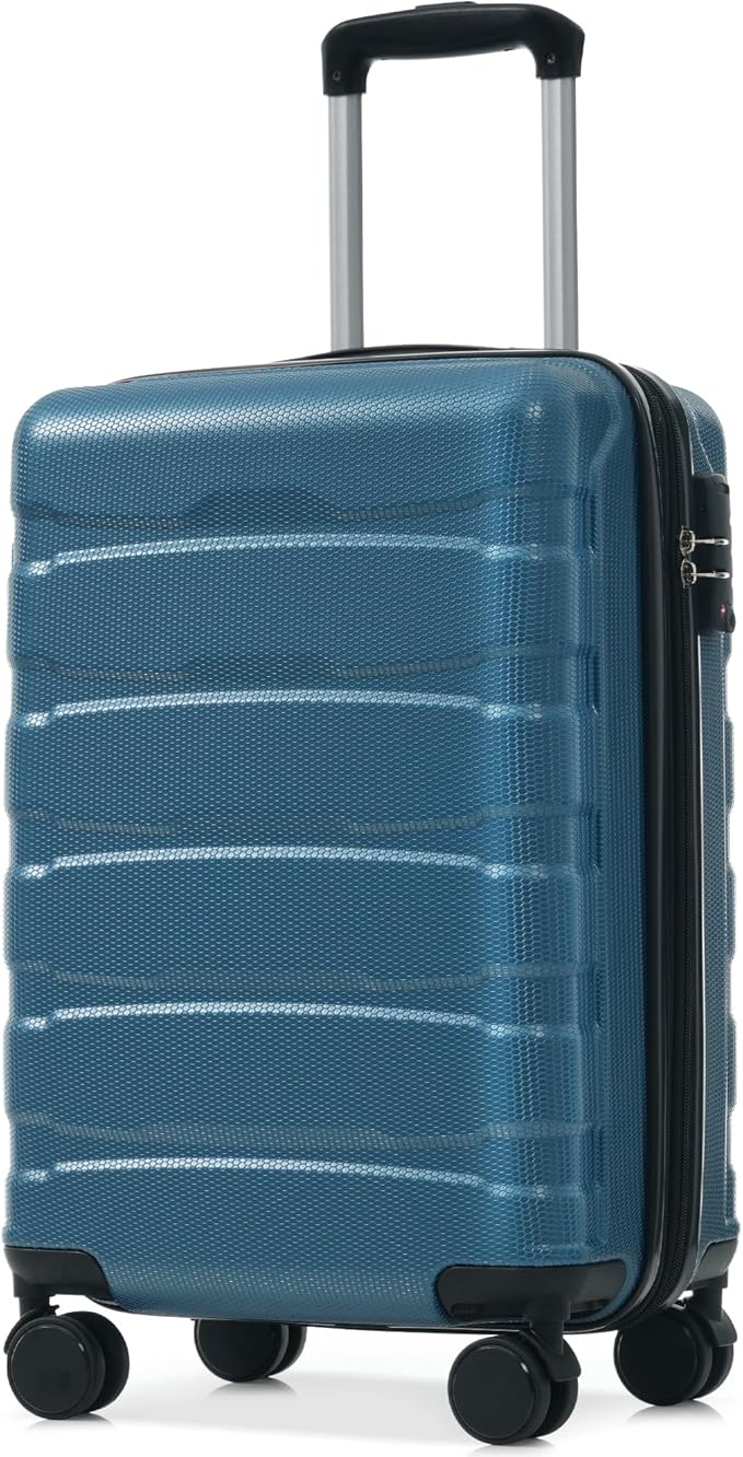 Merax 20 Inch Carry On Luggage, Expandable Hardshell Suitcase with Spinner Wheels TSA Lock, Lightweight Scratch-Resistant ABS for Weekend, Business Travel, Airline Approved