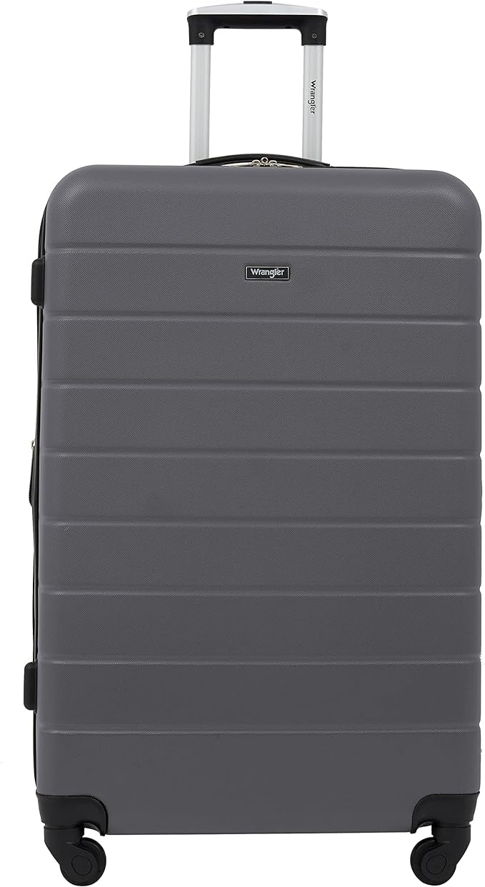 Wrangler Smart Spinner Hardside Luggage, 3 Piece Set, Quiet Shade
